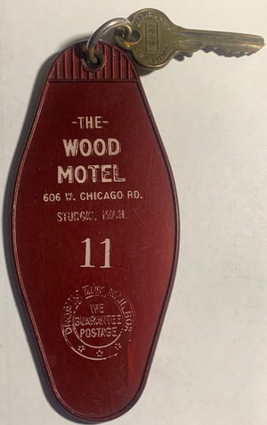 Wood Motel - ROOM KEY (newer photo)